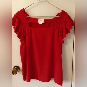 Maeve by Anthropologie Size 14 Ruffled Top